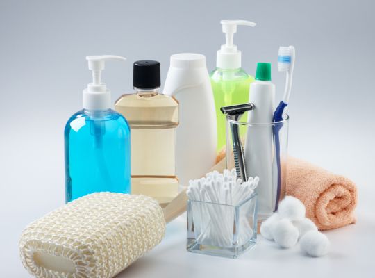 A selection of toiletries. 